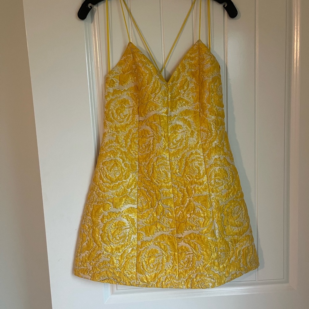 Alice + Olivia Jacquard lantern dress size 2